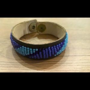 BEADED BLUE & TURQUOISE BRACELET